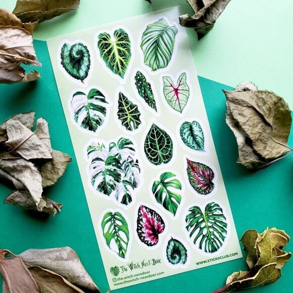 3 for $15 - Gorgeous Greens - 1 Plant Sticker Sheet - NEW in Packaging - Picture 3 of 3
